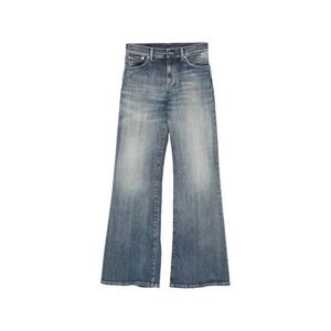Dondup Women `Amber` Wide Leg 5-Pocket Jeans